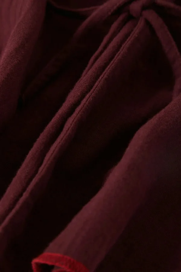 Burgundy Camp-Collar Shirt - Image 6